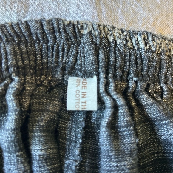 Bohemian Wide Leg Pants - Black and Tan - Picture 5 of 6